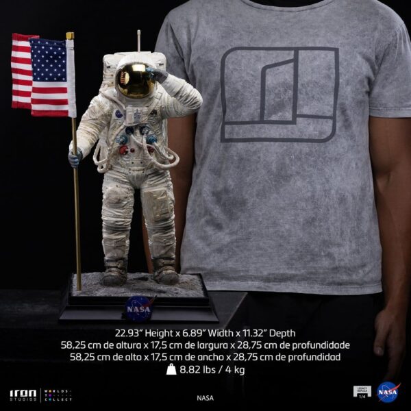 NASA Legacy Replika Szobor 1/4 Apollo 11 Astronaut 58 cm