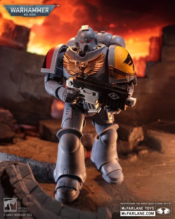 Warhammer 40,000 Akció Figura Grey Hunter (Space Wolves) 18 cm