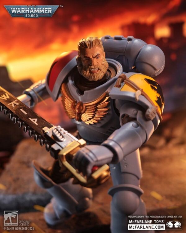 Warhammer 40,000 Akció Figura Grey Hunter (Space Wolves) 18 cm