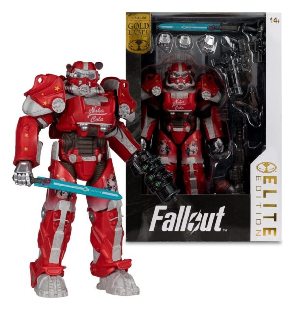 Fallout McFarlane Elite Edition Akció Figura Fallout 76 Nuka Cola T-60 (Gold Label) 19 cm