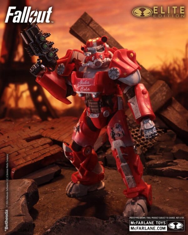 Fallout McFarlane Elite Edition Akció Figura Fallout 76 Nuka Cola T-60 (Gold Label) 19 cm