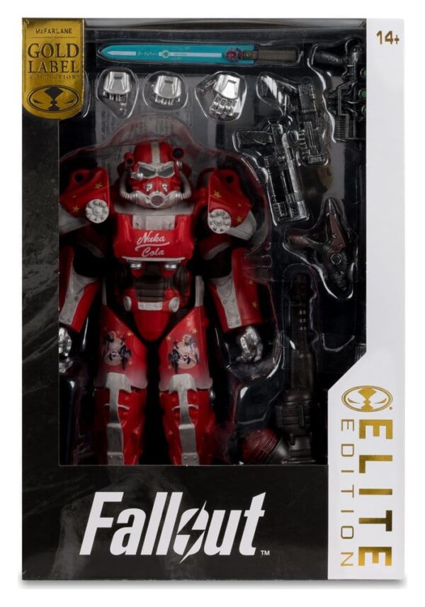 Fallout McFarlane Elite Edition Akció Figura Fallout 76 Nuka Cola T-60 (Gold Label) 19 cm