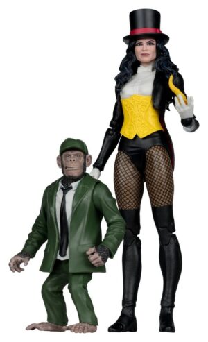 DC Multiverse McFarlane Akció Figura Zatanna with Detective Chimp Collector Edition #53 18 cm