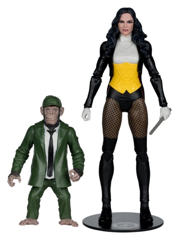 DC Multiverse McFarlane Akció Figura Zatanna with Detective Chimp Collector Edition #53 18 cm