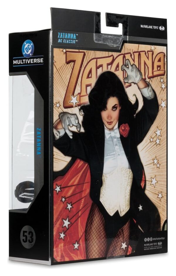 DC Multiverse McFarlane Akció Figura Zatanna with Detective Chimp Collector Edition #53 18 cm