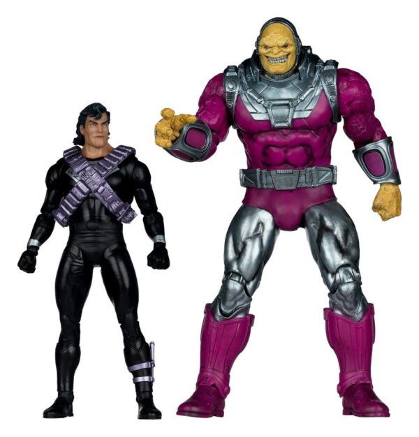 DC Multiverse Megafig Akció Figura 2-Pack Mongul vs Superman (Return of Superman) 25 cm