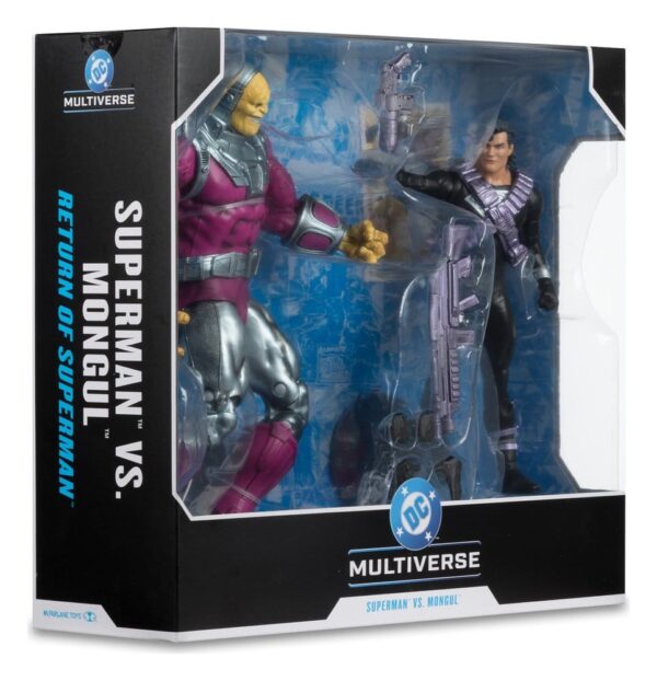 DC Multiverse Megafig Akció Figura 2-Pack Mongul vs Superman (Return of Superman) 25 cm