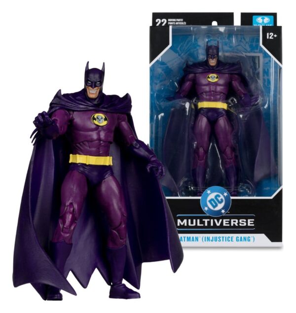DC Multiverse Akció Figura Batman (Injustice Gang) (JLA: Rock of Ages) (Red Platinum Edtion) 18 cm