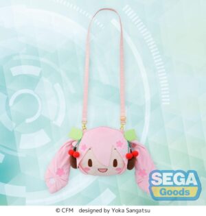 Character Vocal Series 01: Hatsune Miku fuwa petit Shoulder Bag Sakura Miku Face (M)