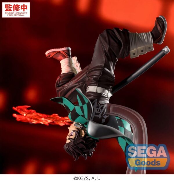 Demon Slayer: Kimetsu no Yaiba Luminasta PVC Figura Tanjiro Kamado Hinokami Kagura Setting Sun Transformation 15 cm