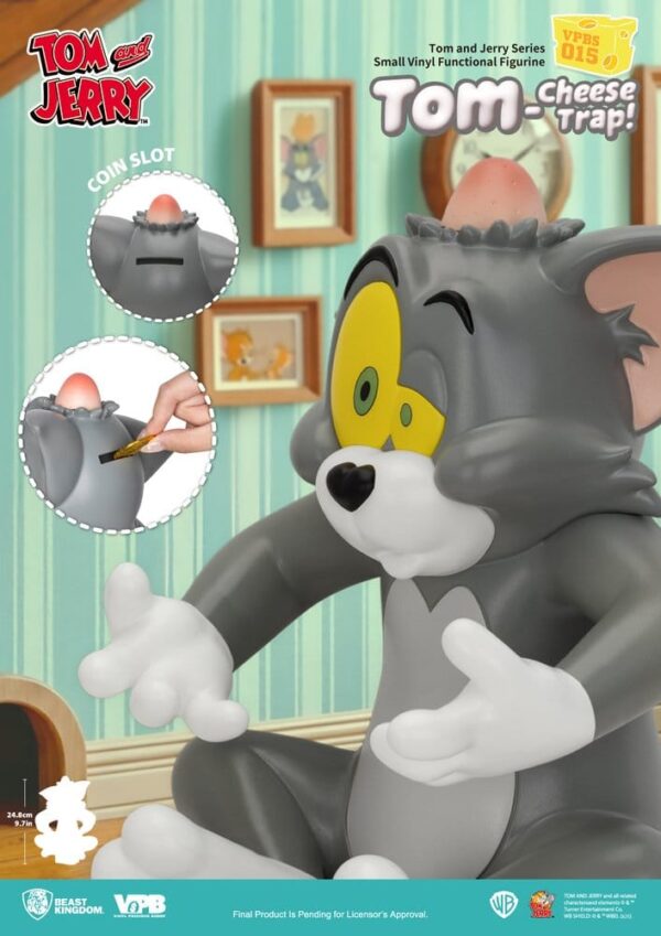 Tom and Jerry Vinyl Bank Small Series Tom-Cheese Trap! 25 cm