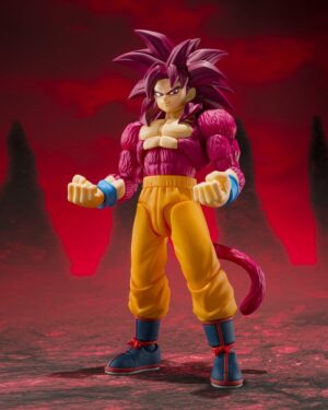 Dragon Ball S.H. Figuarts Akció Figura Super Saiyan 4 Son Goku -Daima- 15 cm