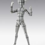S.H.Figuarts Akció Figura Body-Kun -Ken Sugimori- Edition -Wireframe- (Gray Color Ver.) 13 cm