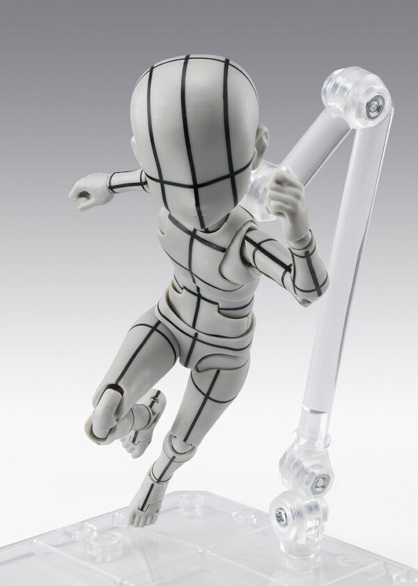 S.H.Figuarts Akció Figura Body-Kun -Ken Sugimori- Edition -Wireframe- (Gray Color Ver.) 13 cm