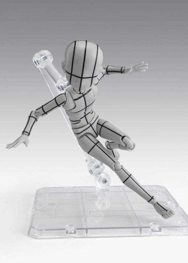 S.H.Figuarts Akció Figura Body-Kun -Ken Sugimori- Edition -Wireframe- (Gray Color Ver.) 13 cm