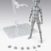 S.H.Figuarts Akció Figura Body-Kun -Ken Sugimori- Edition -Wireframe- (Gray Color Ver.) 13 cm