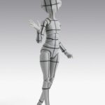 S.H.Figuarts Akció Figura Body-Chan -Ken Sugimori- Edition -Wireframe- (Gray Color Ver.) 13 cm