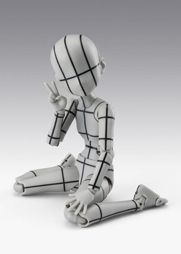 S.H.Figuarts Akció Figura Body-Chan -Ken Sugimori- Edition -Wireframe- (Gray Color Ver.) 13 cm