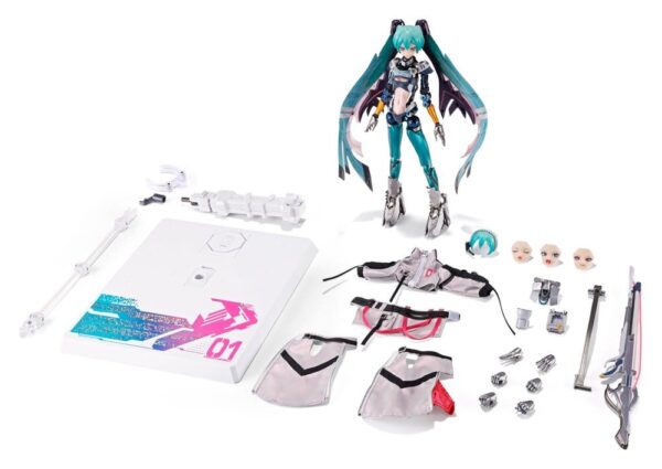 Hatsune Miku Metal Build Diecast Akció Figura Hatsune Miku 18 cm