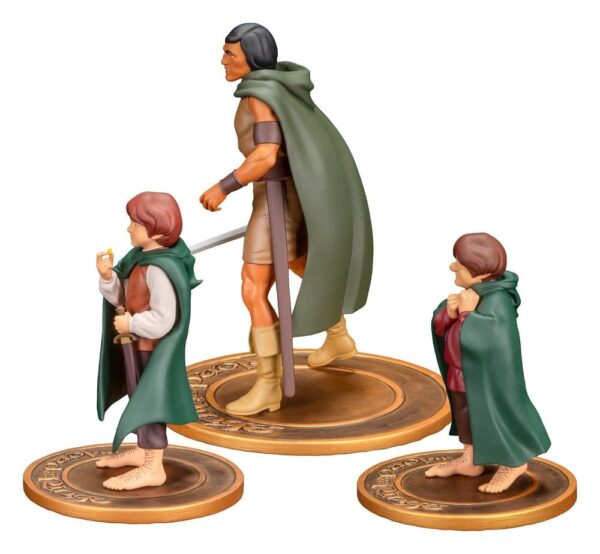 Lord of the Rings Animated Film PVC Figuras 3-Pack Frodo, Aragorn, and Samwise