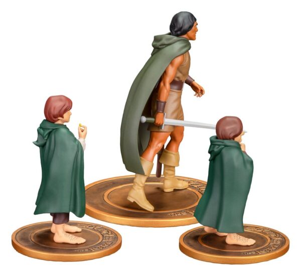 Lord of the Rings Animated Film PVC Figuras 3-Pack Frodo, Aragorn, and Samwise