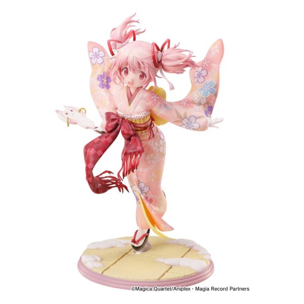 Puella Magi Madoka Magica Side Story Magia Record PVC Szobor 1/7 Madoka Kaname Kimono Ver. 22 cm