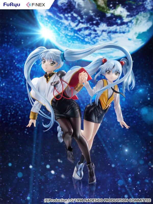 Nadesico the movie The prince of darkness PVC Figura 1/7 Ruri Hoshino double ruriruri Ver. 22 cm