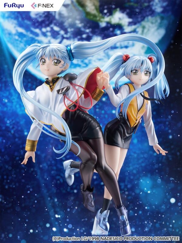 Nadesico the movie The prince of darkness PVC Figura 1/7 Ruri Hoshino double ruriruri Ver. 22 cm