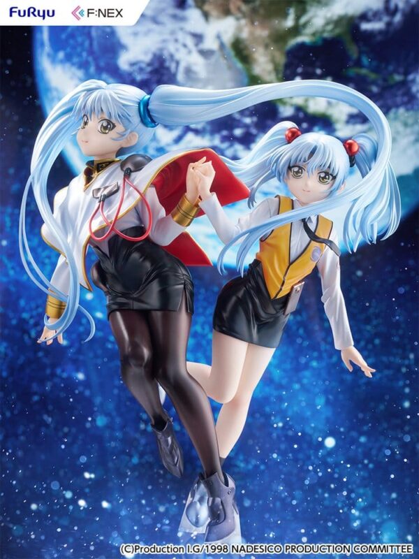 Nadesico the movie The prince of darkness PVC Figura 1/7 Ruri Hoshino double ruriruri Ver. 22 cm