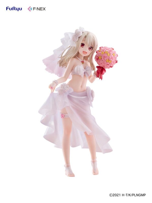 Fate/kaleid liner Prisma Illya: Licht - The Nameless Girl F:NEX PVC Figura 1/7 Illyasviel von Einzbern Wedding Swimsuit Ver. 21 cm