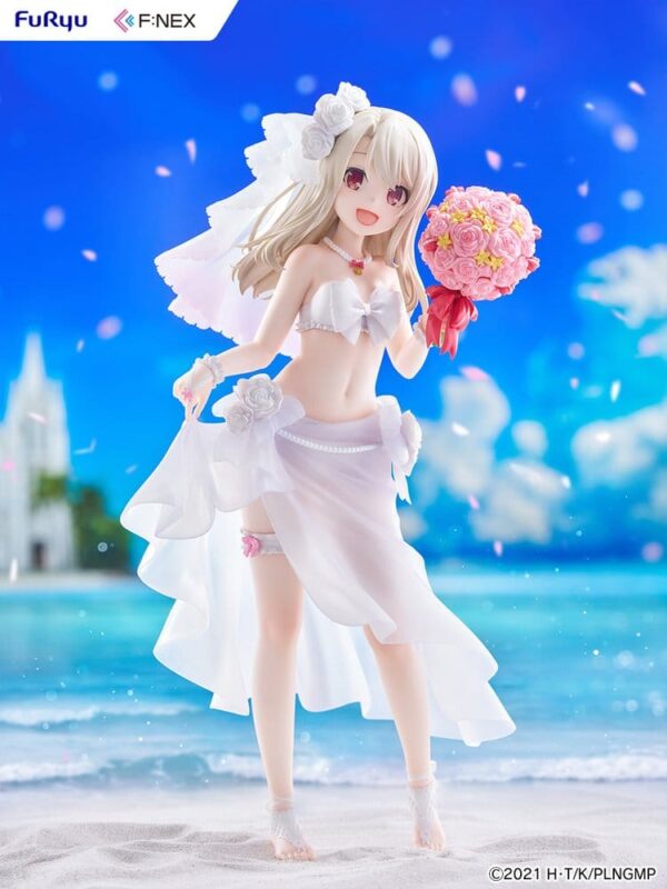 Fate/kaleid liner Prisma Illya: Licht - The Nameless Girl F:NEX PVC Figura 1/7 Illyasviel von Einzbern Wedding Swimsuit Ver. 21 cm