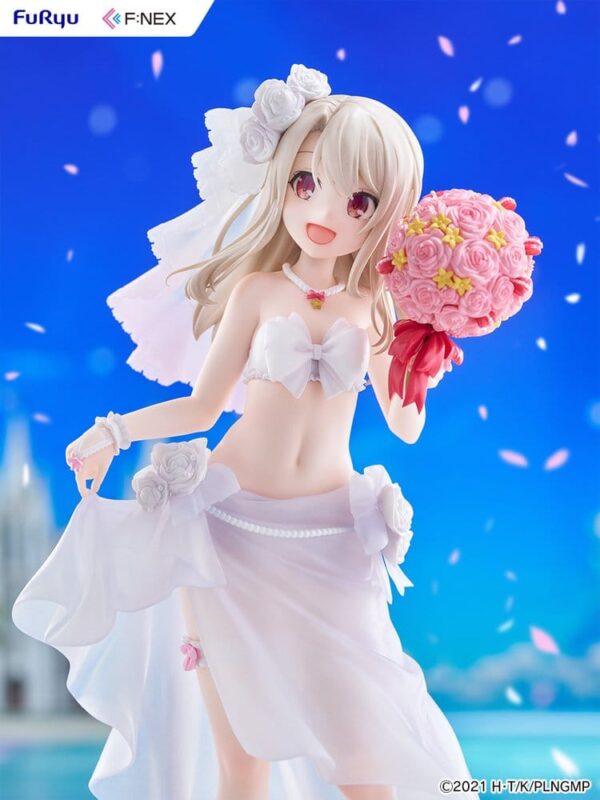 Fate/kaleid liner Prisma Illya: Licht - The Nameless Girl F:NEX PVC Figura 1/7 Illyasviel von Einzbern Wedding Swimsuit Ver. 21 cm