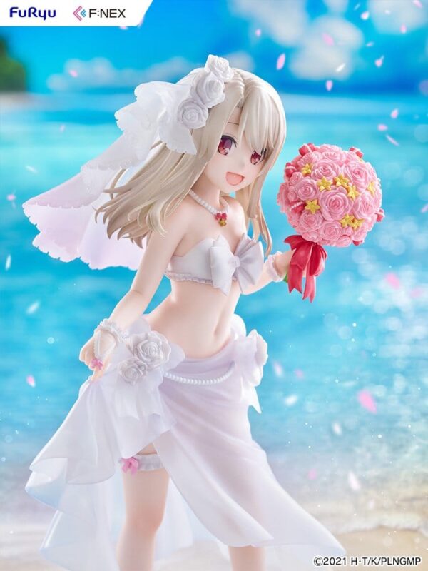 Fate/kaleid liner Prisma Illya: Licht - The Nameless Girl F:NEX PVC Figura 1/7 Illyasviel von Einzbern Wedding Swimsuit Ver. 21 cm