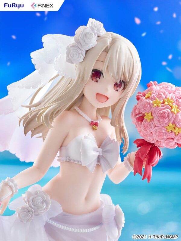 Fate/kaleid liner Prisma Illya: Licht - The Nameless Girl F:NEX PVC Figura 1/7 Illyasviel von Einzbern Wedding Swimsuit Ver. 21 cm