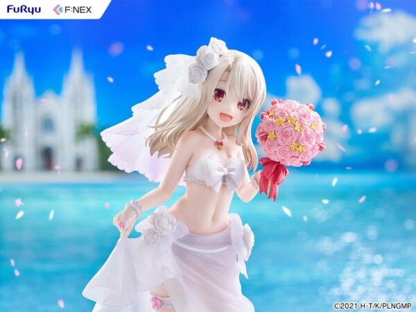 Fate/kaleid liner Prisma Illya: Licht - The Nameless Girl F:NEX PVC Figura 1/7 Illyasviel von Einzbern Wedding Swimsuit Ver. 21 cm