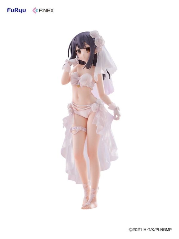 Fate/kaleid liner Prisma Illya: Licht - The Nameless Girl F:NEX PVC Figura 1/7 Miyu Edelfelt Wedding Swimsuit Ver. 21 cm