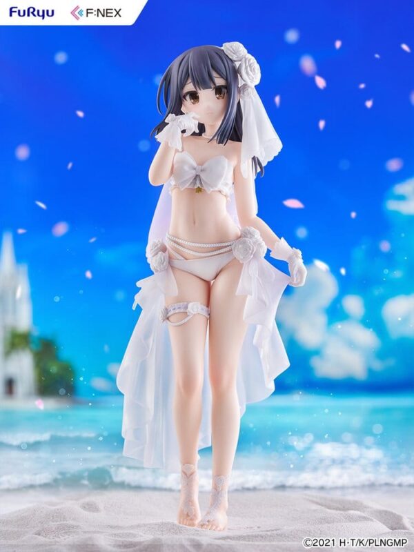 Fate/kaleid liner Prisma Illya: Licht - The Nameless Girl F:NEX PVC Figura 1/7 Miyu Edelfelt Wedding Swimsuit Ver. 21 cm