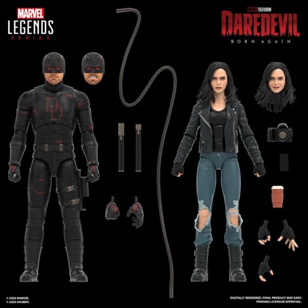 Daredevil: Born Again Marvel Legends Akció Figura 2-Pack Daredevil & Jessica Jones 15 cm