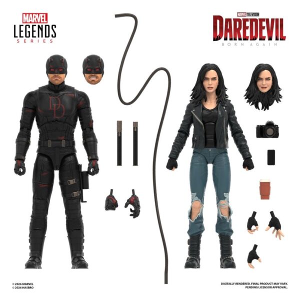 Daredevil: Born Again Marvel Legends Akció Figura 2-Pack Daredevil & Jessica Jones 15 cm