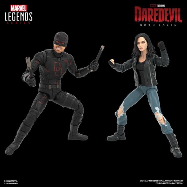 Daredevil: Born Again Marvel Legends Akció Figura 2-Pack Daredevil & Jessica Jones 15 cm