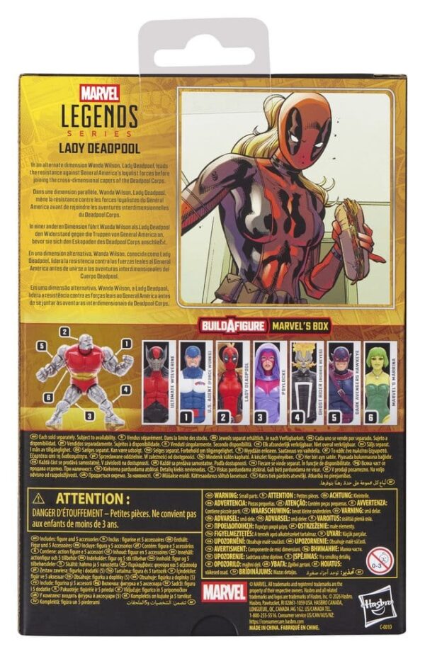Marvel Legends Akció Figura Lady Deadpool (BAF: Marvel's Box) 15 cm