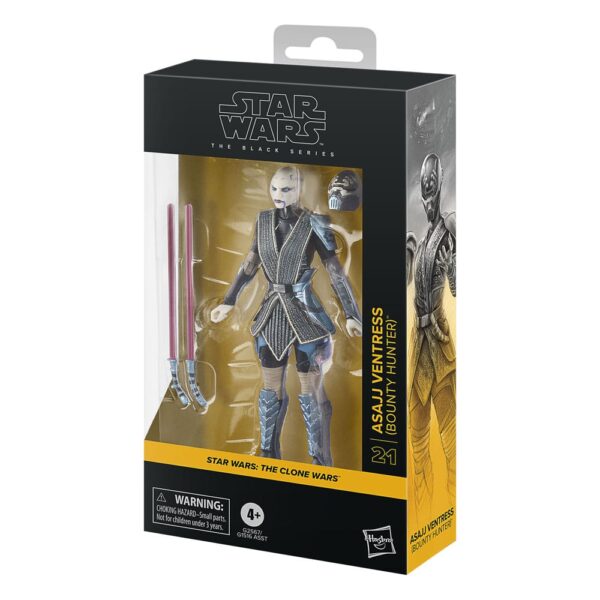 Star Wars: The Clone Wars Black Series Akció Figura Asajj Ventress (Bounty Hunter) 15 cm