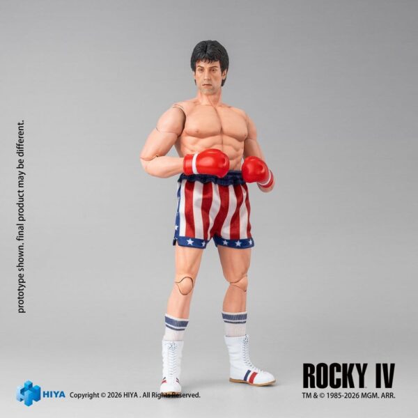 Rocky IV Exquisite Super Series Akció Figura 1/12 Rocky Boxer Version 16 cm
