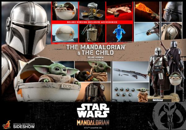 Star Wars The Mandalorian Akció Figura 2-Pack 1/6 The Mandalorian & The Child Deluxe 30 cm