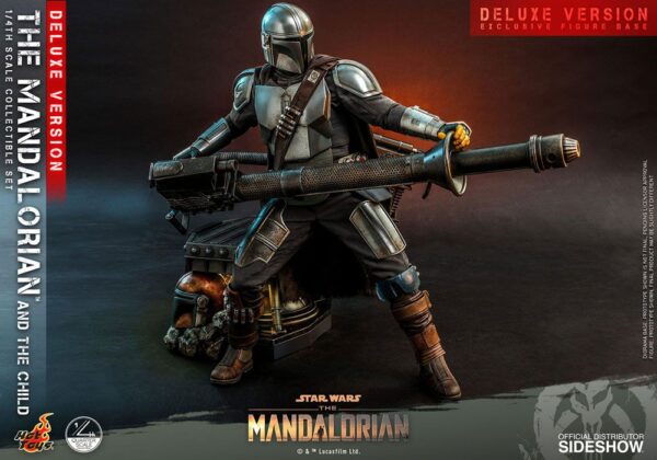 Star Wars The Mandalorian Akció Figura 2-Pack 1/4 The Mandalorian & The Child Deluxe 46 cm