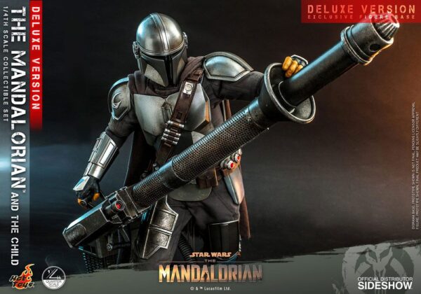 Star Wars The Mandalorian Akció Figura 2-Pack 1/4 The Mandalorian & The Child Deluxe 46 cm