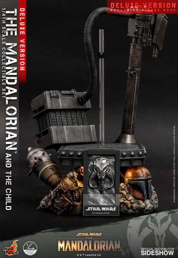 Star Wars The Mandalorian Akció Figura 2-Pack 1/4 The Mandalorian & The Child Deluxe 46 cm