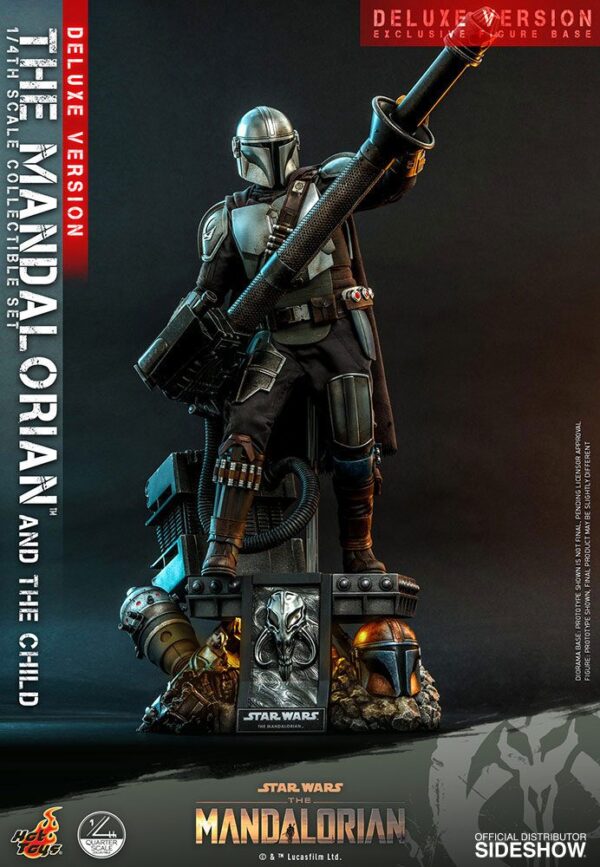 Star Wars The Mandalorian Akció Figura 2-Pack 1/4 The Mandalorian & The Child Deluxe 46 cm