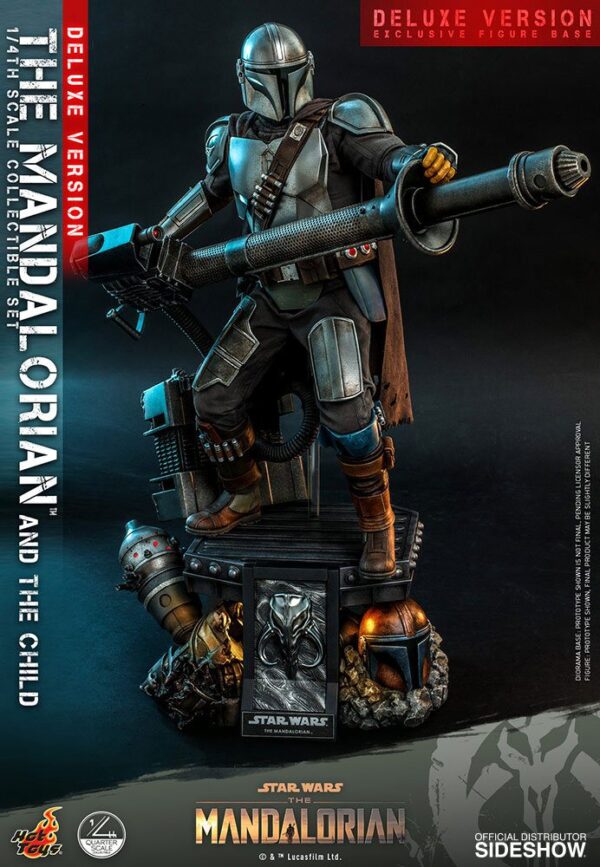 Star Wars The Mandalorian Akció Figura 2-Pack 1/4 The Mandalorian & The Child Deluxe 46 cm