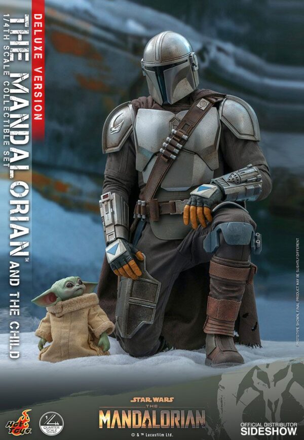 Star Wars The Mandalorian Akció Figura 2-Pack 1/4 The Mandalorian & The Child Deluxe 46 cm